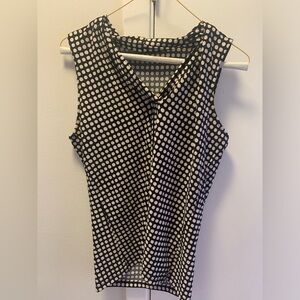 Spandex polka dot blouse
